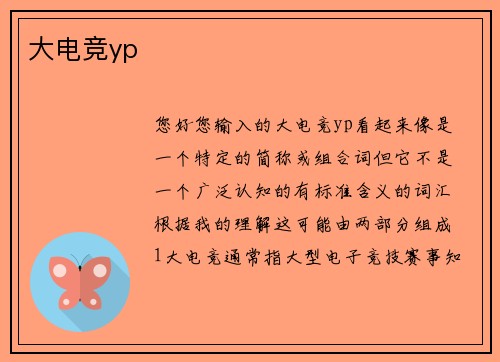 大电竞yp